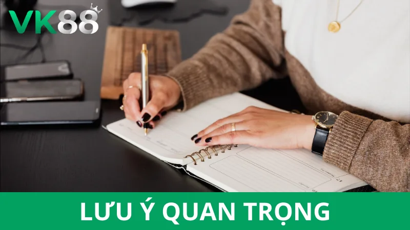 Lưu ý quan trọng khi thiết đặt mật khẩu VK88